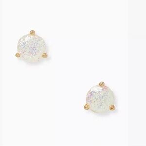 NWT Kate Spade Women’s Rise and Shine Glitter Studs, Opal Glitter